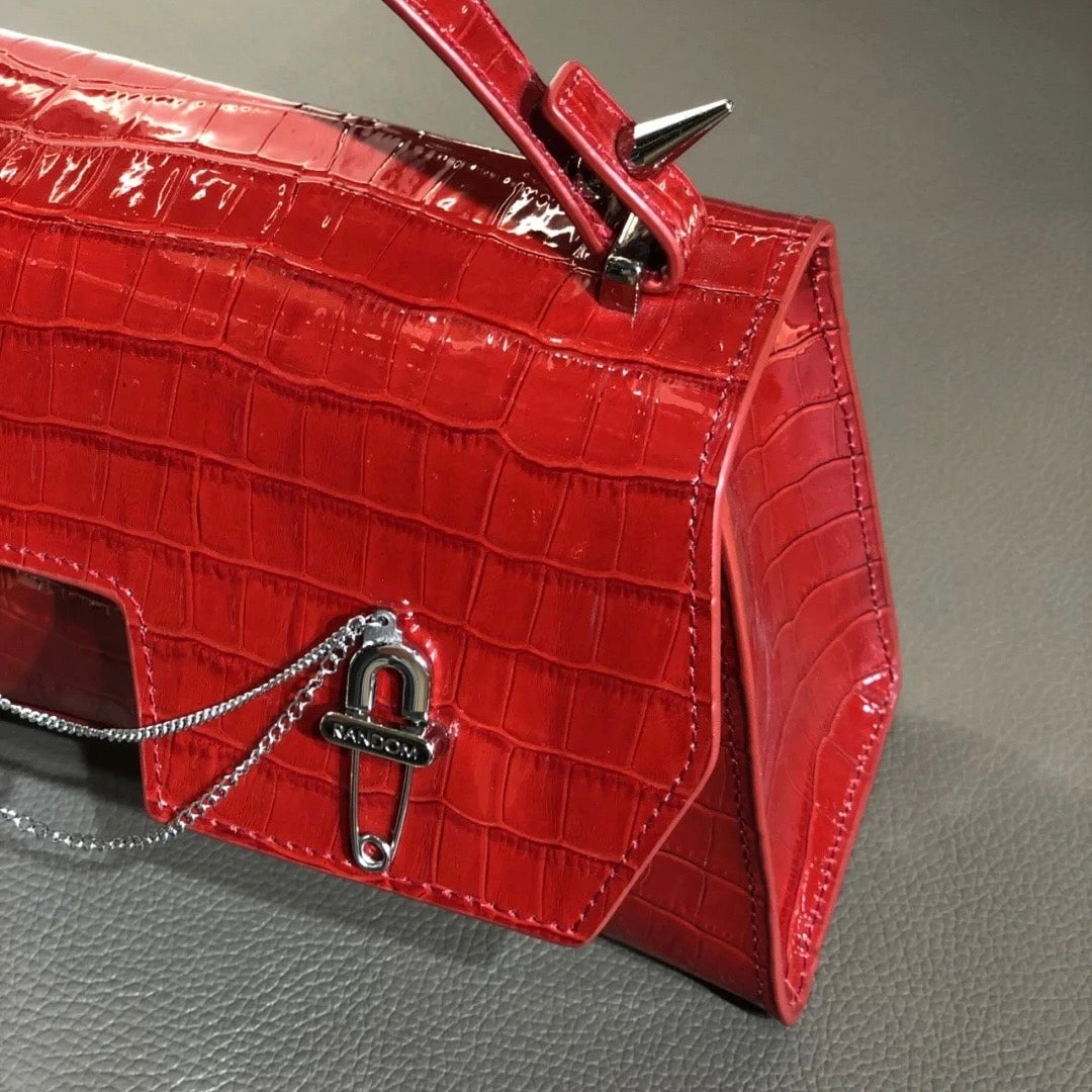 CROCODILE EMBOSSED LEATHER