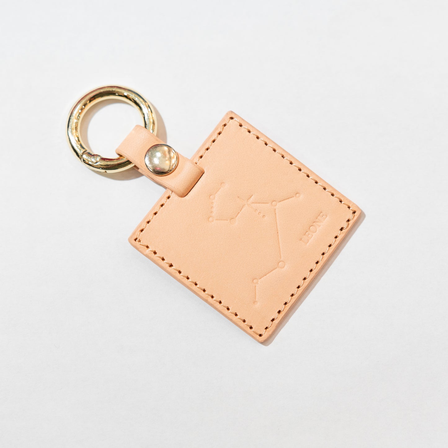 Constellation leather tag