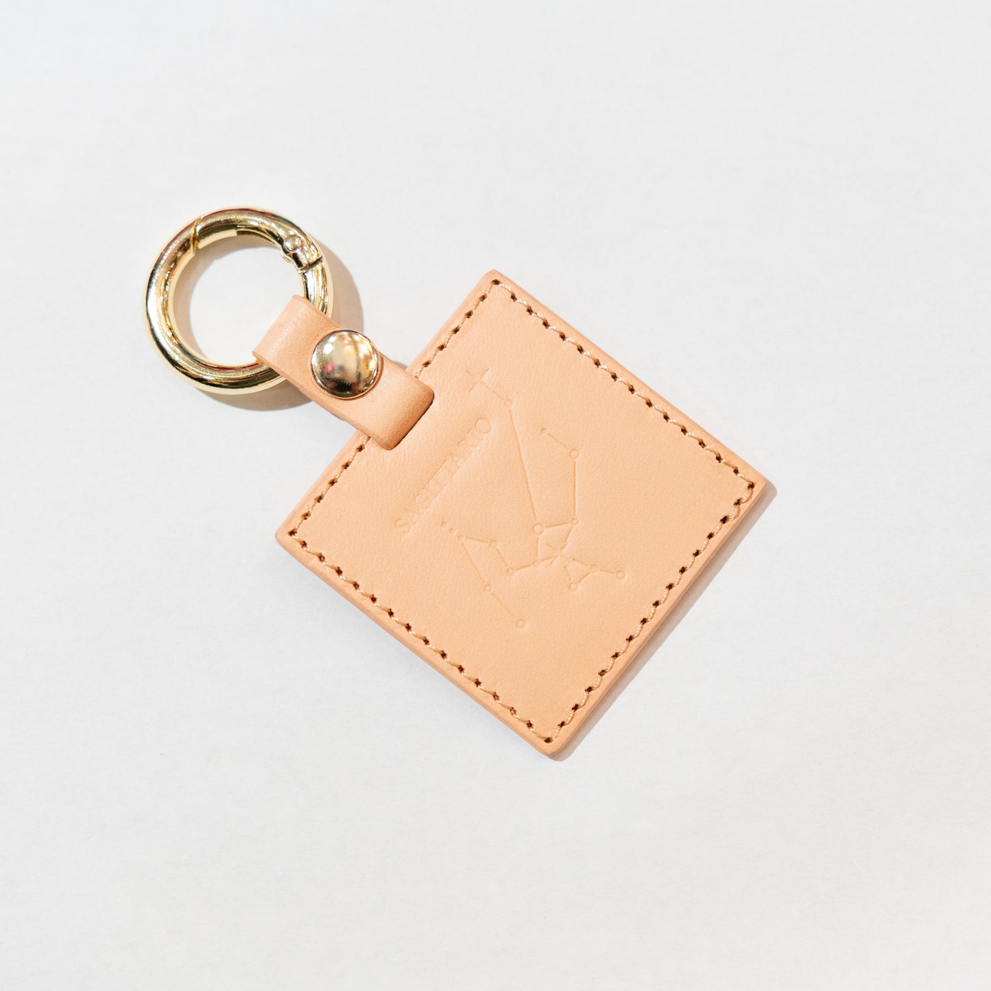 Constellation leather tag